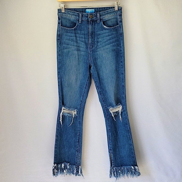 Show Me Your Mumu Brooklyn High Rise Distressed Jeans Size 29 - Picture 1 of 15